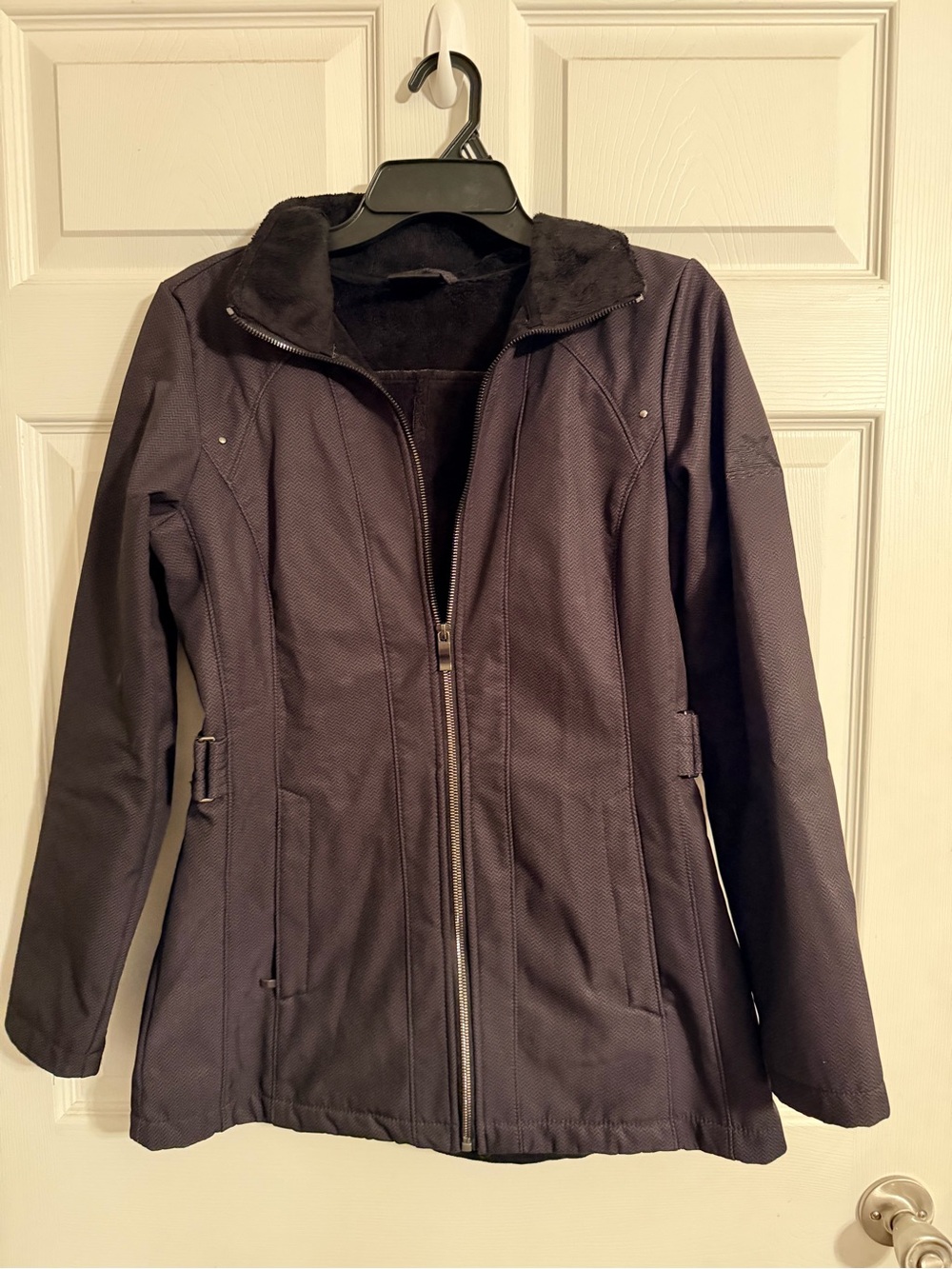 ZeroXposur Women's black Zip-Front Trench Coat